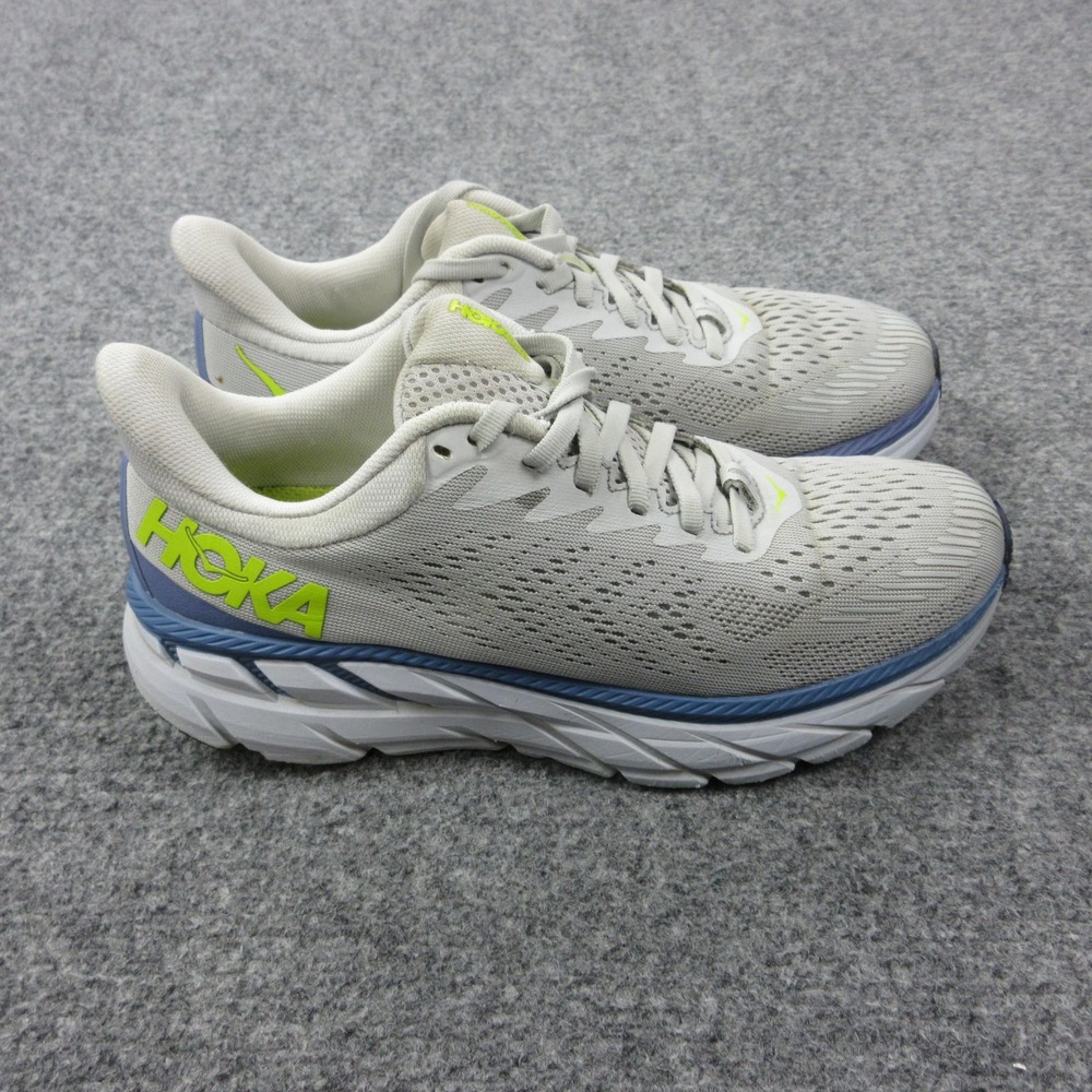 Hoka One One Clifton 7 Shoes Womens Size 6.5 Gray Running Sneakers 1110509